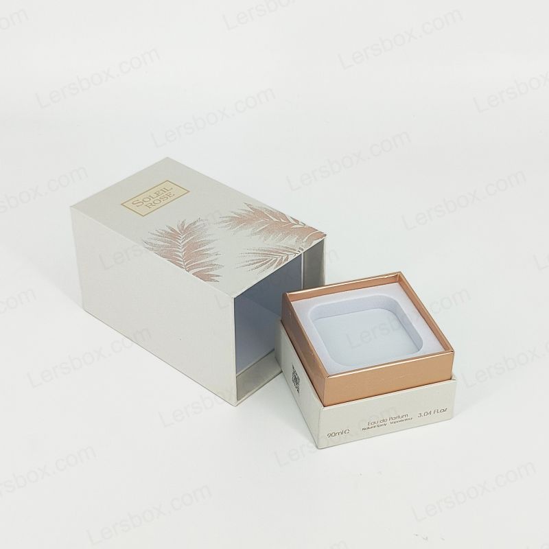 Handcrafted unguentum Gift Box Cum Aurum Foil Branding et Eva spuma Cushion HP003