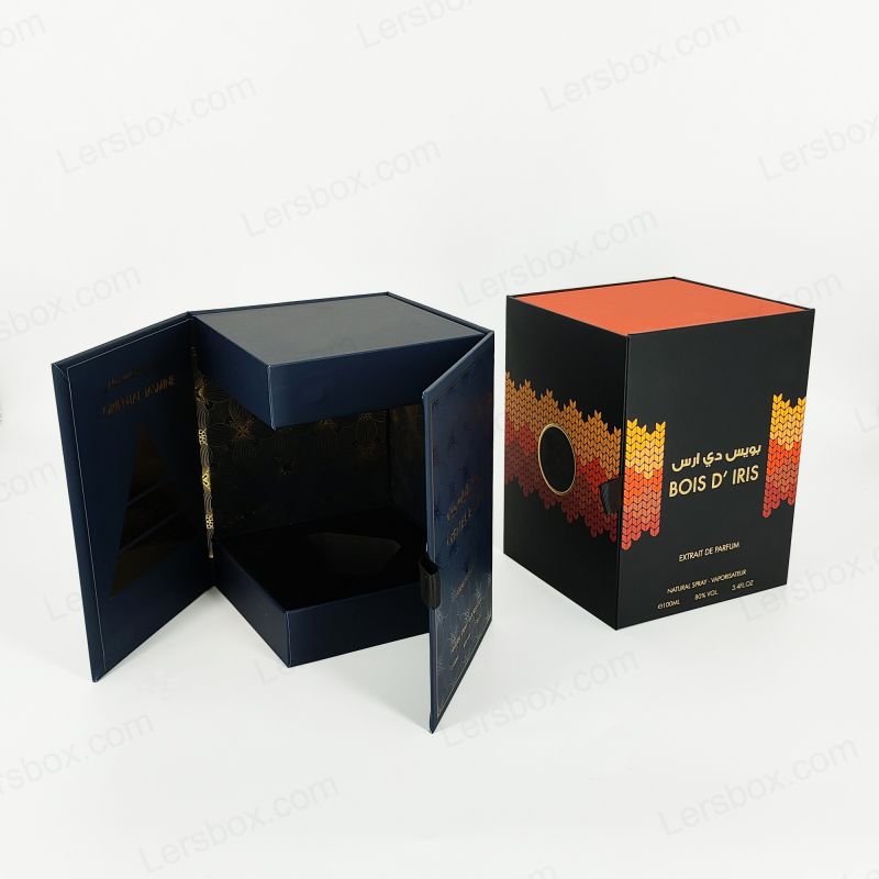 Luxuria rigidum unguentum arca cum Custom Aurum Foil logo et elegans Eva Tray HP002