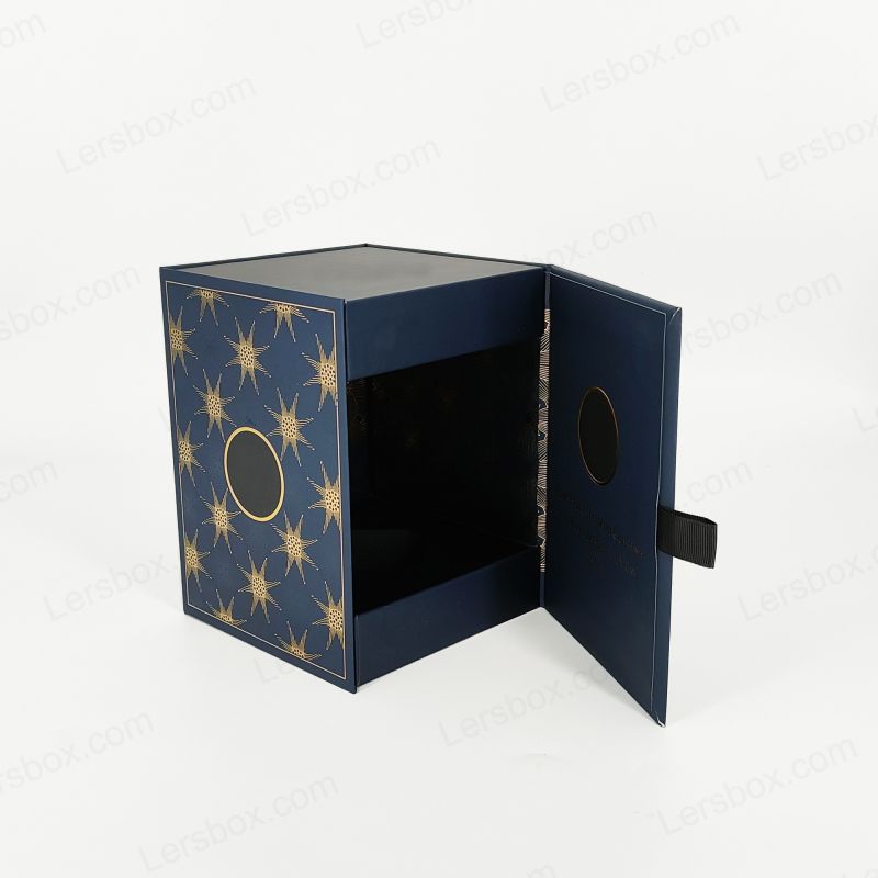 Luxuria rigidum unguentum arca cum Custom Aurum Foil logo et elegans Eva Tray HP002