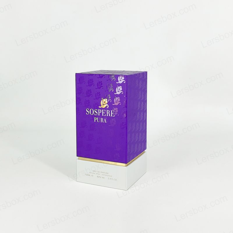Premium rigida unguentum arca cum Aurum Foil logo et Handmade Eva HP006