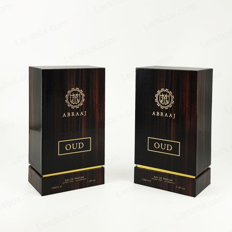 Handcrafted rigida unguentum Packaging cum Aurum Foil Detailing et Eva Foam inserta HP019