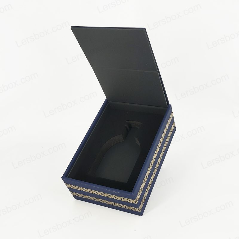 Luxuria unguentum arca cum consuetudo Aurum Foil Clipossing et Eva Tray ad addidit praesidio HP018