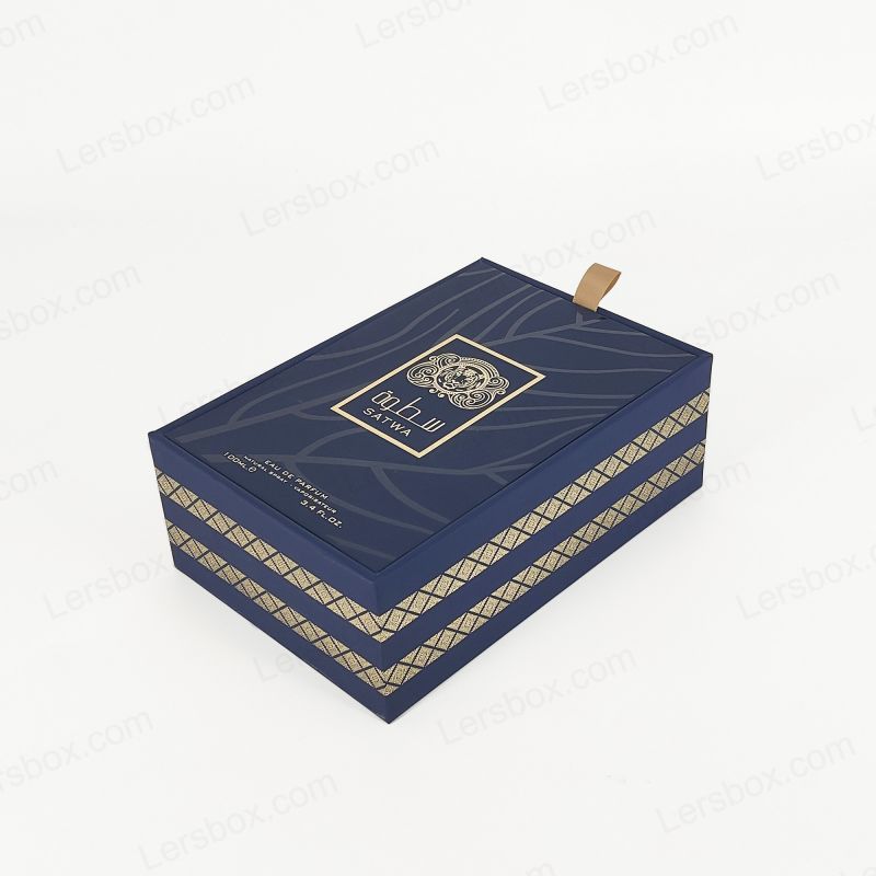 Luxuria unguentum arca cum consuetudo Aurum Foil Clipossing et Eva Tray ad addidit praesidio HP018