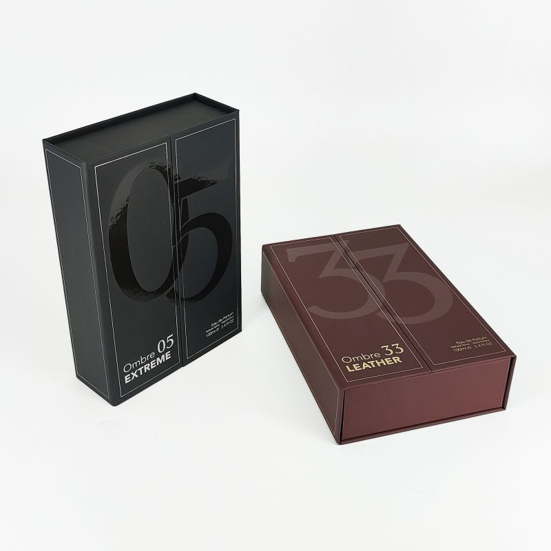 Handcrafted rigida unguentum Packaging cum Aurum Foil Detailing et Eva Foam inserta HP019