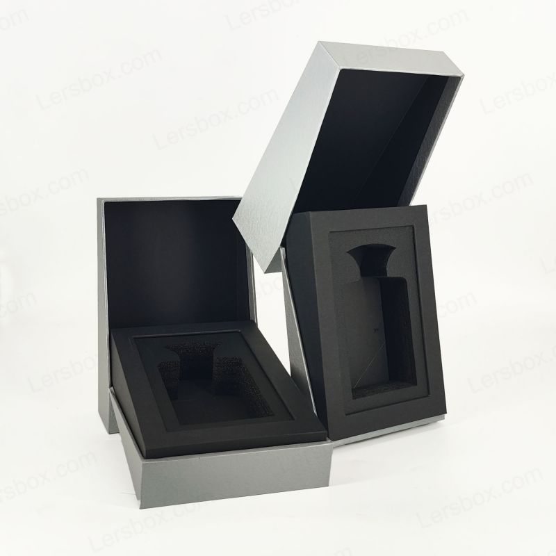 Luxuria Aurum Foil unguentum arca cum Eva spumam Tray et elegans operculo Base HP025