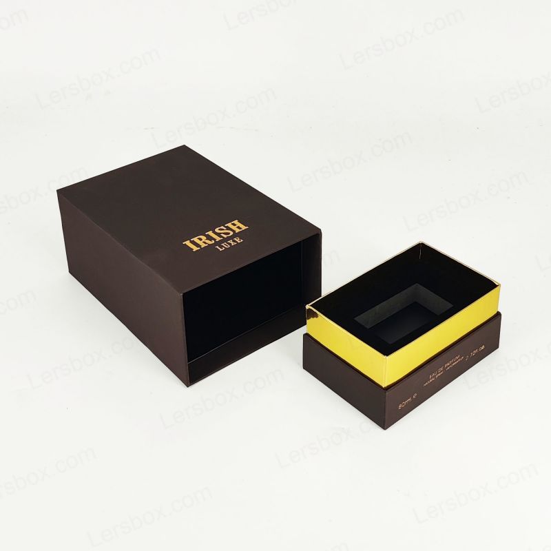 Sophisticated unguentum arca cum consuetudine Aurum Foil et Eva spumam ad tutum odorem ostentationem HP028